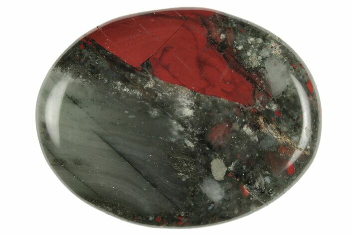 1.9" Polished Bloodstone Worry Stones  - Photo 1